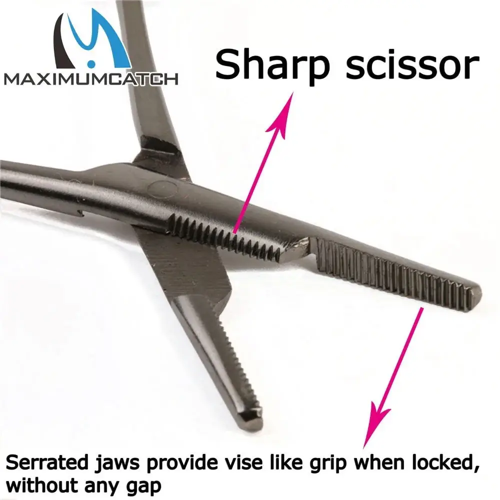 Pinzas de pesca de acero inoxidable Maximumcatch Hemostats multifunción 3 en 1 cortador de línea removedor de anzuelos herramienta de pesca alicates de bloqueo - imagen 4
