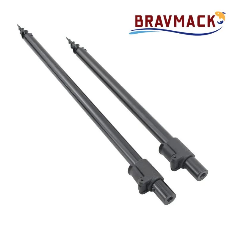 Palos para banco de pesca de carpa, soporte para caña de aluminio, accesorios de pesca, soporte para caña de pescar, 1 ud. - imagen 5