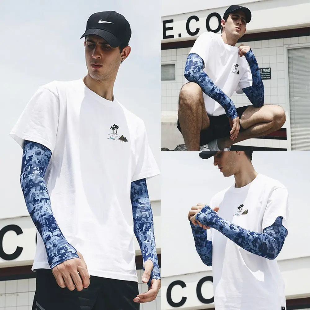 Ropa Deportiva Unisex para hombre y mujer, cubierta de brazo de baloncesto, protección solar para exteriores, 1 par - imagen 5