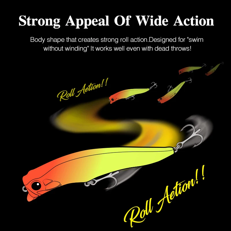 TSURINOYA 0-30cm 120mm 20g pececillo flotante Ultra largo fundición señuelo de pesca de playa GORGO 120F UV agua salada cebo duro de alcance poco profundo - imagen 3