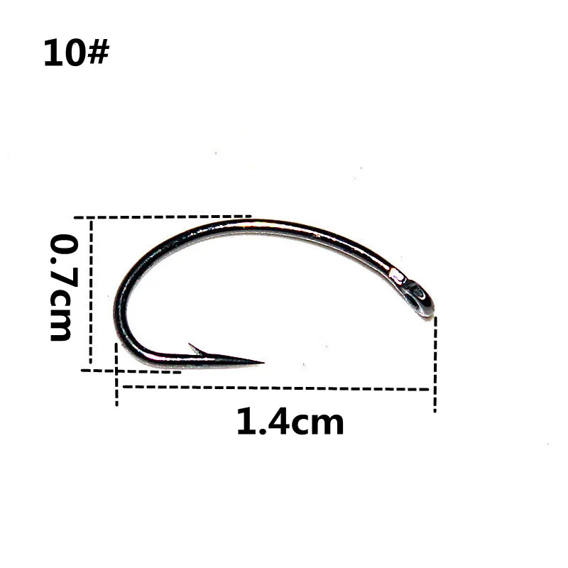 KKWEZVA-cebo de pesca con mosca, 18 piezas, pelo de ciervo, fabricación de Ninfa, con plumas de pavo real, imitando insectos - imagen 2