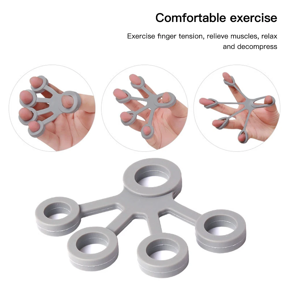 Pinza de dedo de silicona, dispositivo de agarre de mano, ensanchador de fuerza de mano, entrenador, equipo de entrenamiento de rehabilitación, herramienta muscular - imagen 3