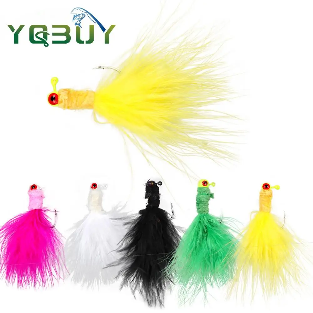 Anzuelos Jig Head con Plumas – Afilados para Pesca
