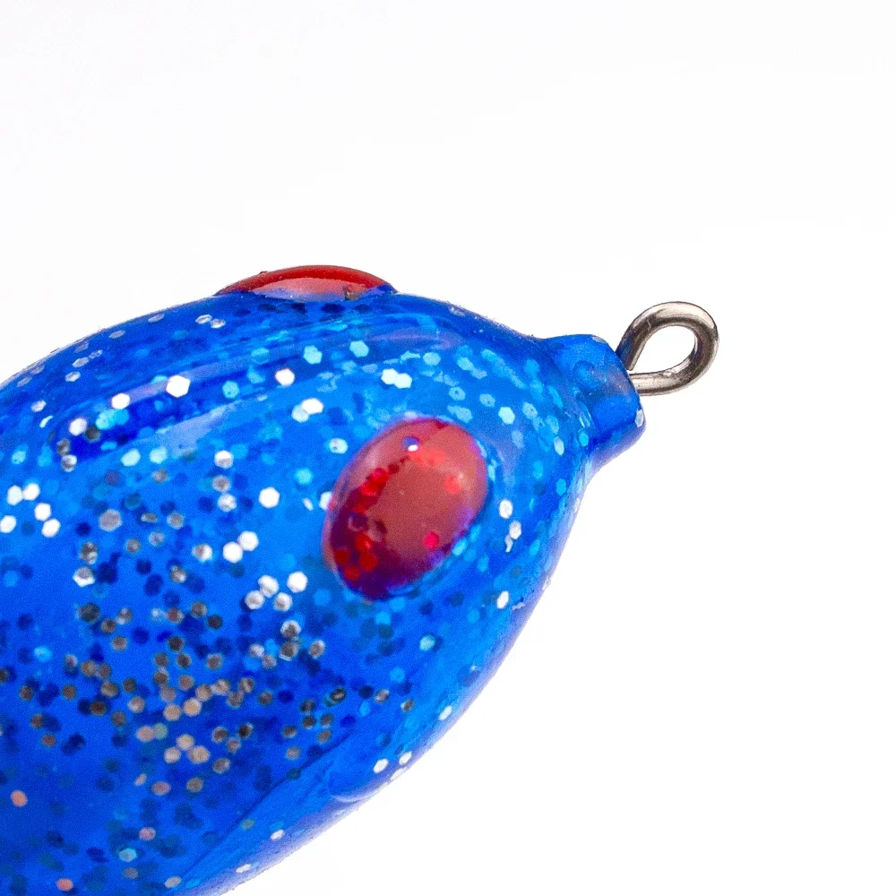 OBSESSION-señuelo de rana de silicona suave, 1 unidad, 11g, 5cm, con cucharas giratorias, pesca artificial, cebo de rana suave - imagen 4