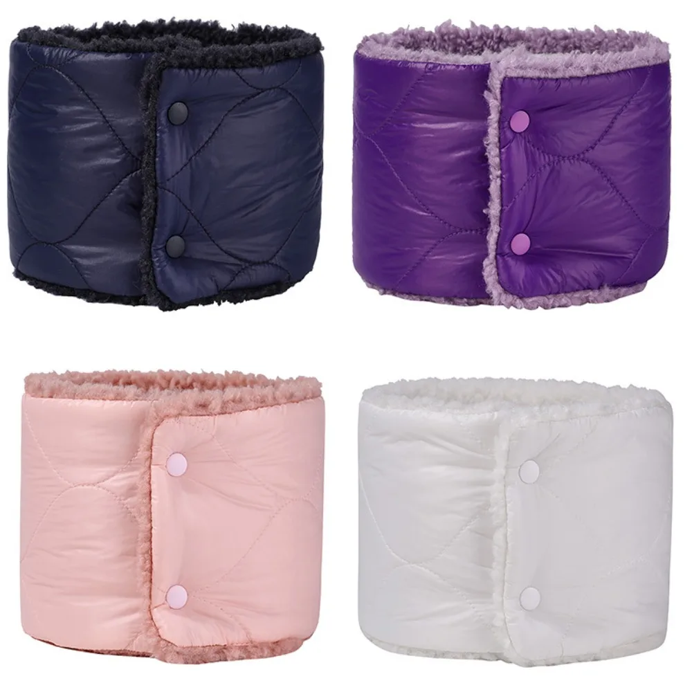 Calentador térmico de cuello con cierre a presión, babero, bufanda de lana de tubo para el cuello, polaina gruesa a prueba de viento para esquí y motocicleta, Unisex - imagen 4