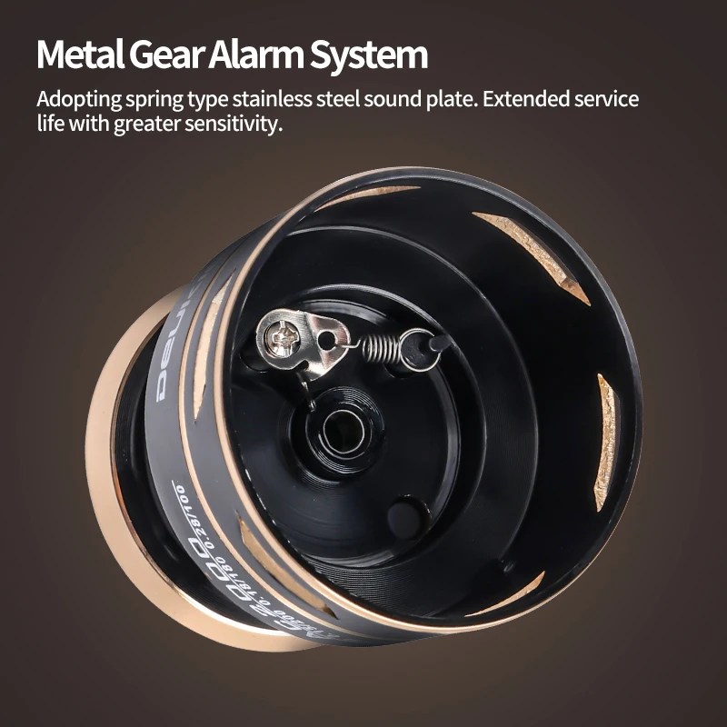 Carrete giratorio DEUKIO arrastre máximo 8KG carretes de pesca 5,2: 1 mango de carrete de Metal plantilla de mar carrete de carpa carrete de bobina de pesca - imagen 4