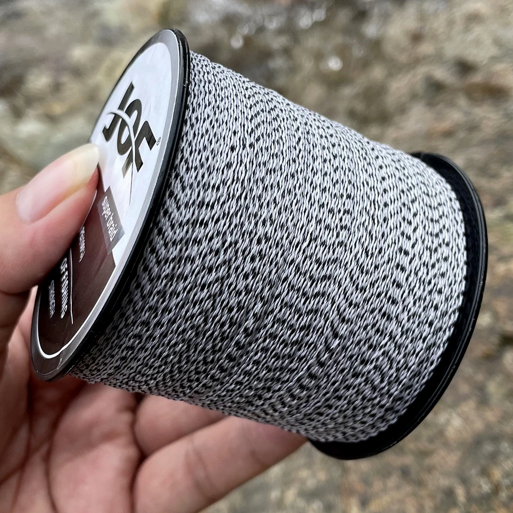 Línea trenzada de punto de 0,11mm-0,5mm, alambre de Pe de pescado de carpa de 300M, 4 hebras, 10 50 60 80LB, cable de pesca en hielo de alta calidad, colores mezclados - imagen 4