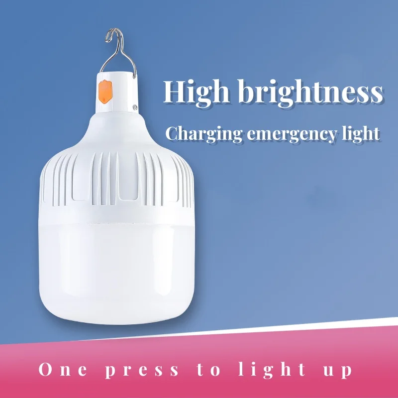 Luz LED de alta potencia con ajuste de 3 engranajes para acampar, linternas de carga USB portátiles, lámpara de iluminación para tienda de campaña de emergencia al aire libre con ganchos - imagen 5