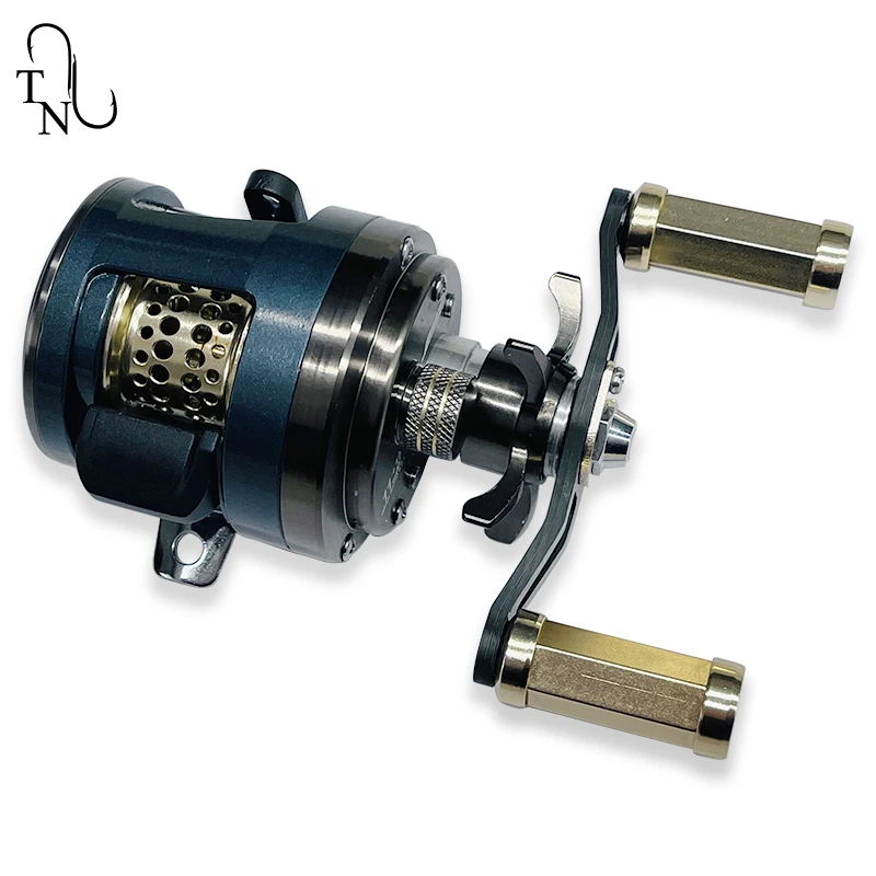TN44 carrete de Baitcasting de alta velocidad, relación de transmisión 6,2: 1, carrete de fundición de aluminio, todo para pesca, nuevo - imagen 2