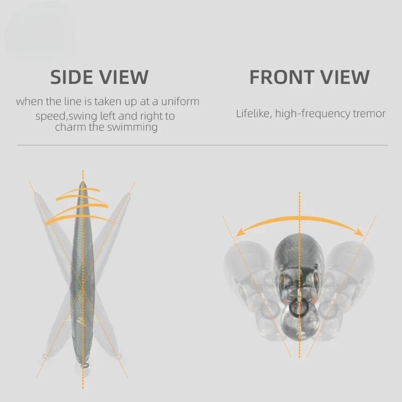 TSUYOKI-señuelo de pesca Minnow Wobblers, sistema de peso magnético de 110mm y 17g, para buceo de 0,8-1,2 m, Jerkbaits, ZipBait Orbit 110 - imagen 4