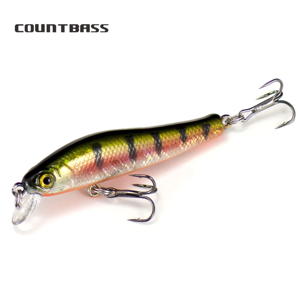 Countbass hundimiento Minnow Wobblers Señuelos de pesca para trucha Stickbait 55 mm 3,8 g