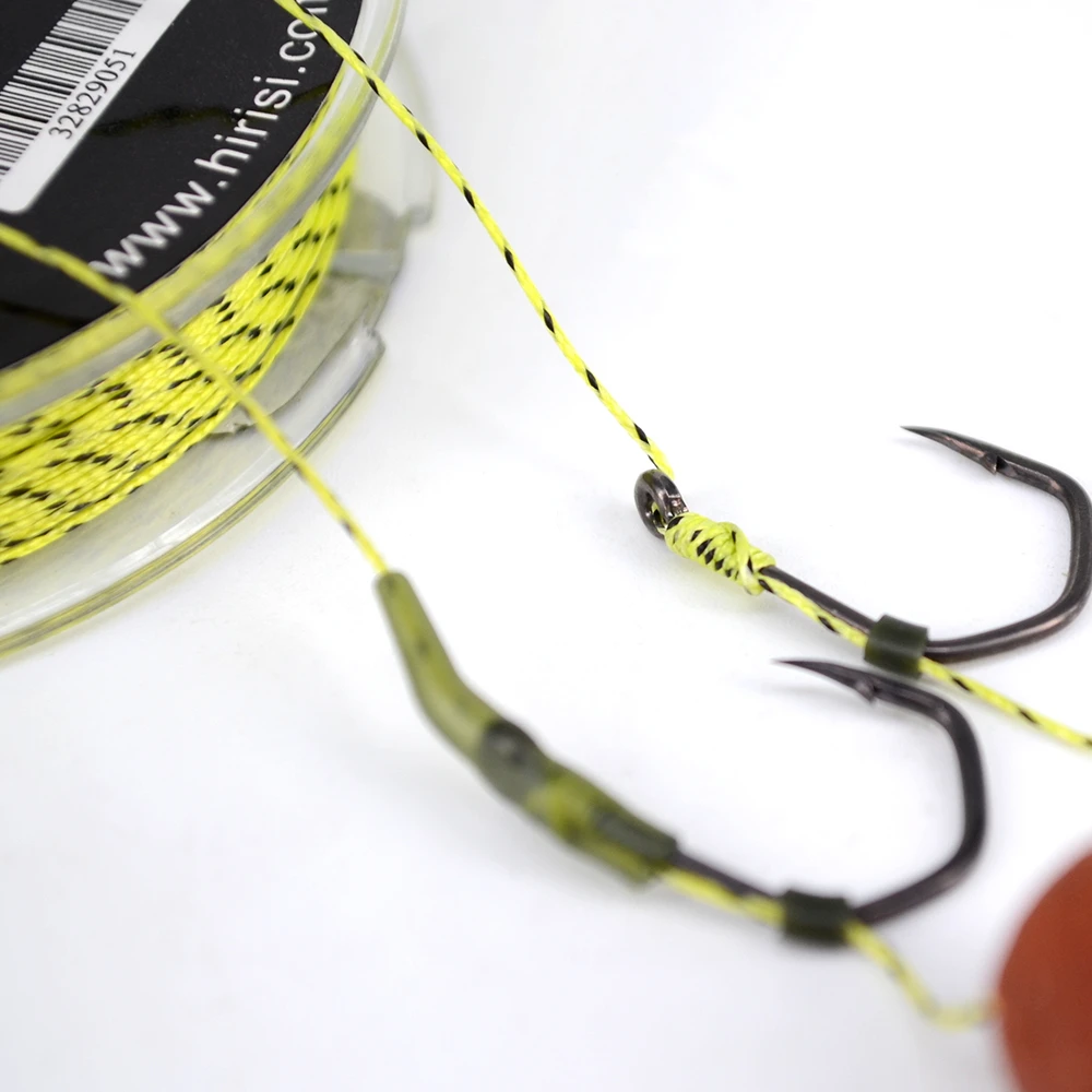 Línea de pesca de carpa, gancho suave, 8 hebras, 20m, línea trenzada leadcore, aparejo para el cabello, accesorios de pesca, aparejos terminales, 1 unidad - imagen 5