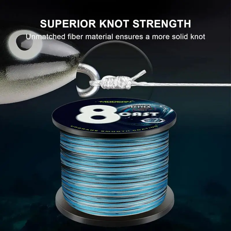 ThornsLine-sedal de pesca japonés de 8 hebras, hilo trenzado fuerte de 100% m, multifilamento suave, para pesca en agua de mar, 500 PE accesorios de pesca pesca accesorio pesca accesorios mar hilo trenzado pesca - imagen 4