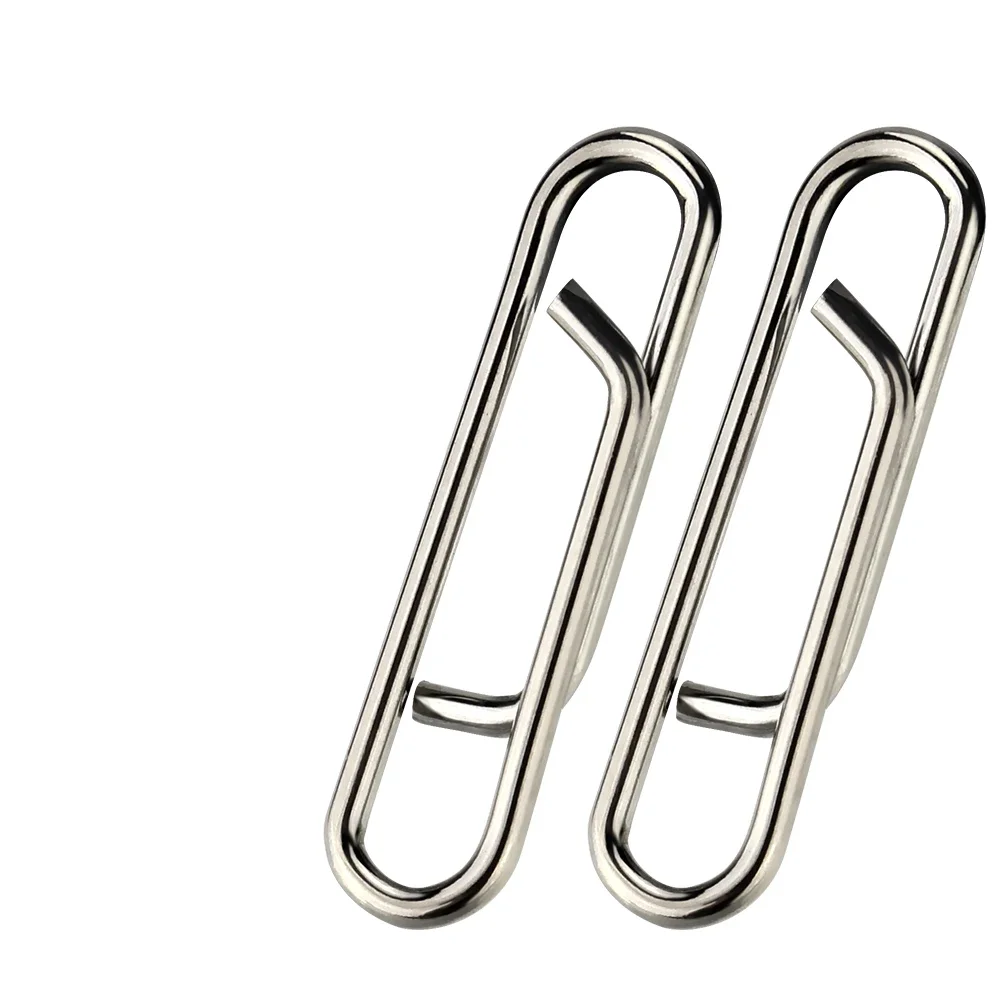 DNDYUJU-Clip de enlace rápido de acero inoxidable, aparejos de pesca de cambio rápido, accesorios de enclavamiento, 100 piezas - imagen 5