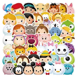 50 Uds. De pegatinas bonitas de dibujos animados de Disney Tsum Tsum DIY para álbum de recortes, teléfono, guitarra, maleta para portátil, calcomanías impermeables, pegatinas, juguetes para niños
