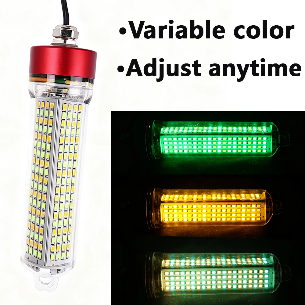 1 unidad de nueva luz LED de pesca submarina de color ajustable, luz de señuelo de peces con interfaz USB, adecuada para iluminación nocturna para pescar - imagen 3