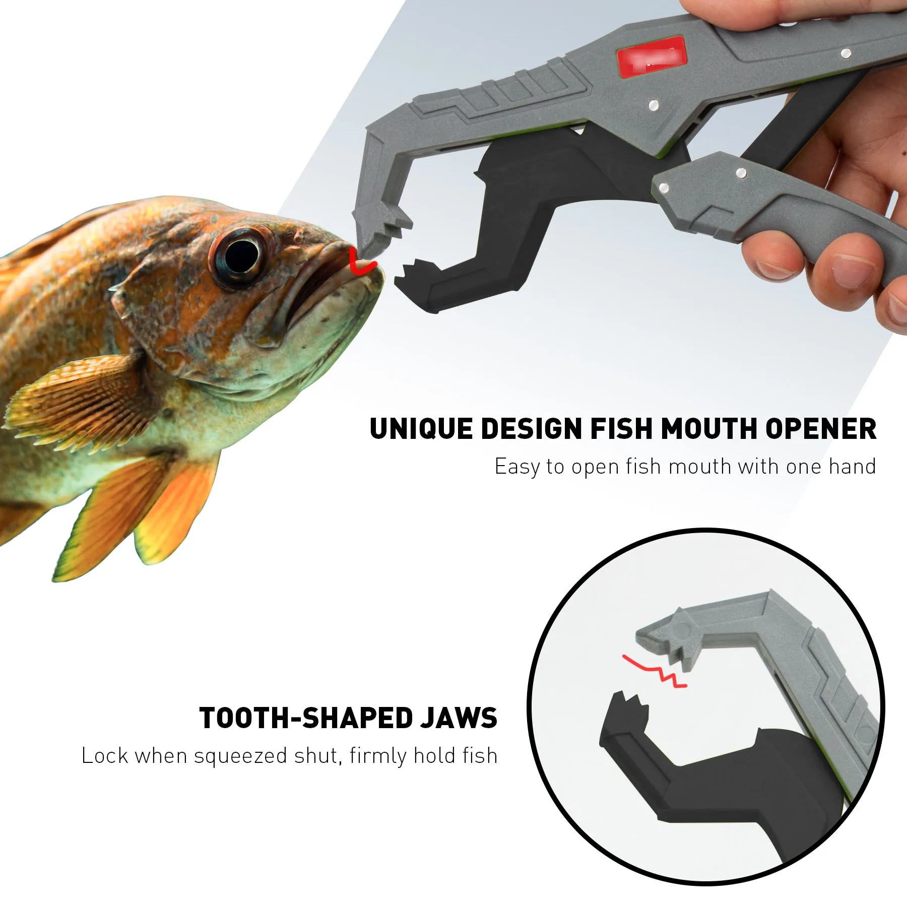 TAKEDO Lip Grip 24CM 110LBS – Agarre de labios resistente para pesca - imagen 4