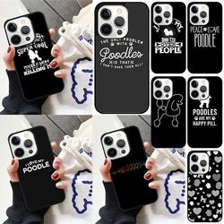 Poodle Çizgi Film Kız Gibi Sevimli Tarz Telefon Kılıfı iPhone 17 Air 16 15 14 12 13 PLUS 11 PRO MAX Kılıfı