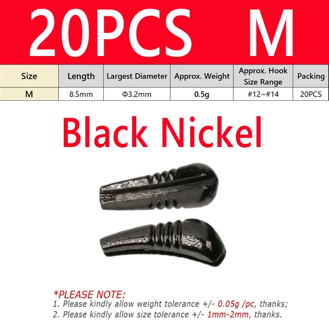 20PCS M Bk Nickel