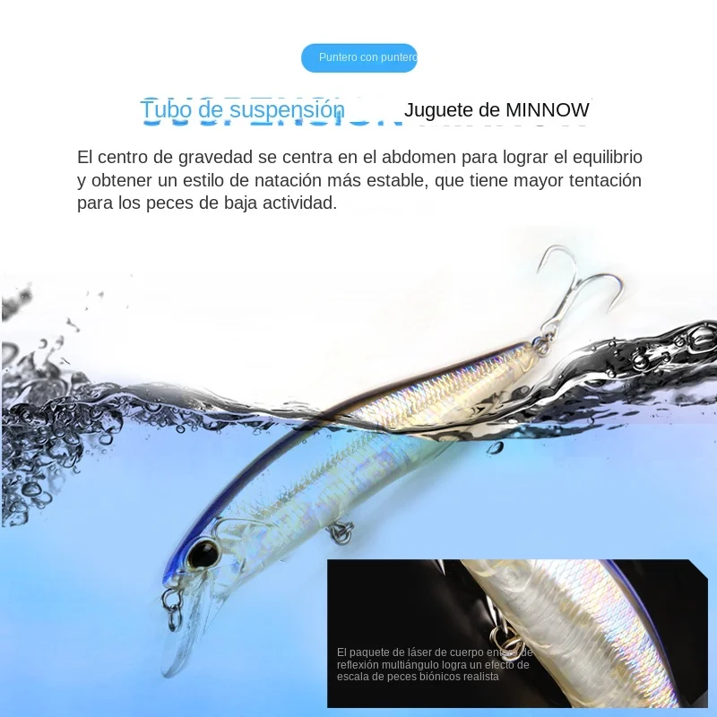 Bearking 10cm 15g modelo caliente Señuelos de pesca cebo duro 14 colores para elegir minnow calidad profesional minnow profundidad 0,8-1,5 m - imagen 5