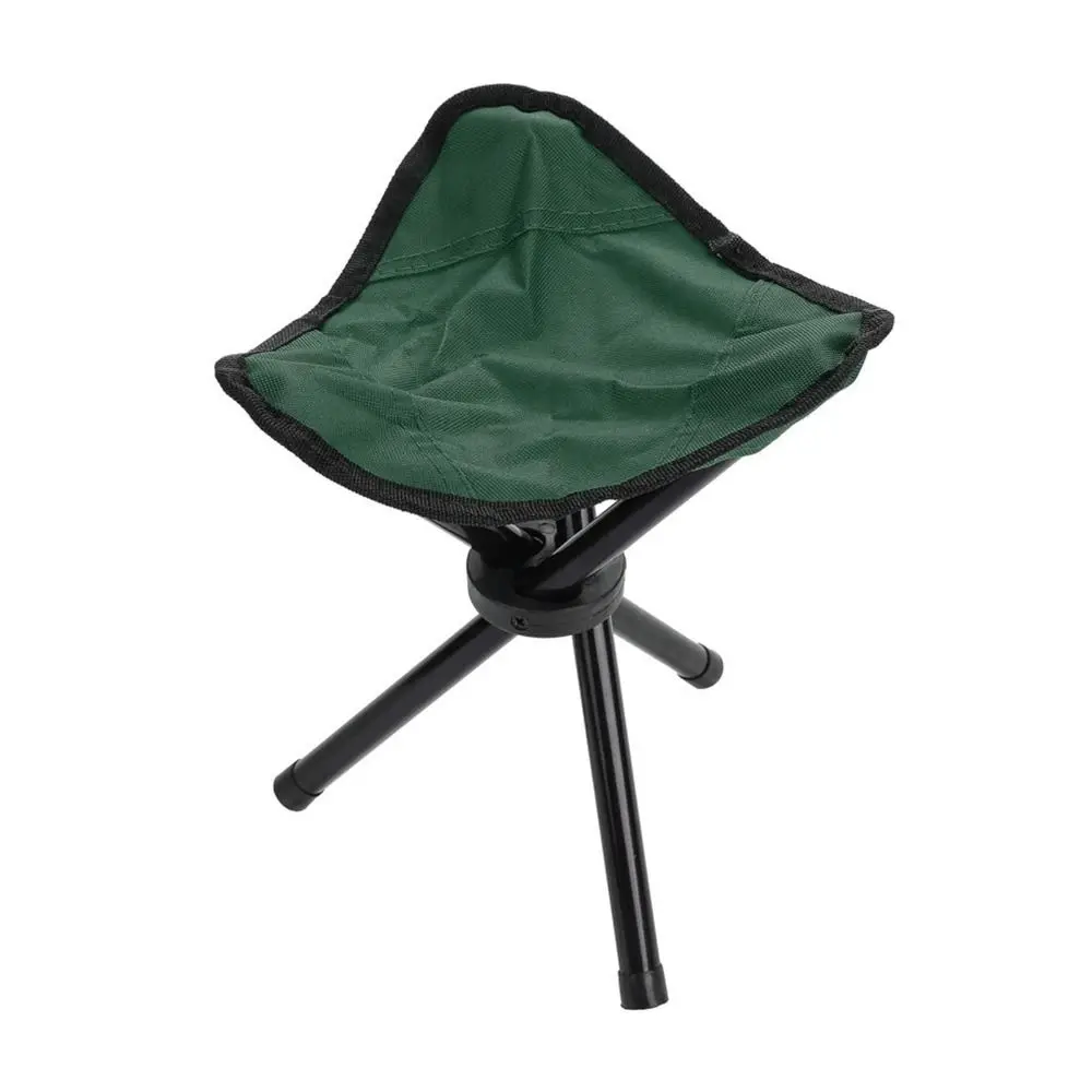 Silla de pesca plegable portátil con correa de transporte, silla con trípode ligera, 3 patas, 3 colores, taburete para acampar y pescar - imagen 3