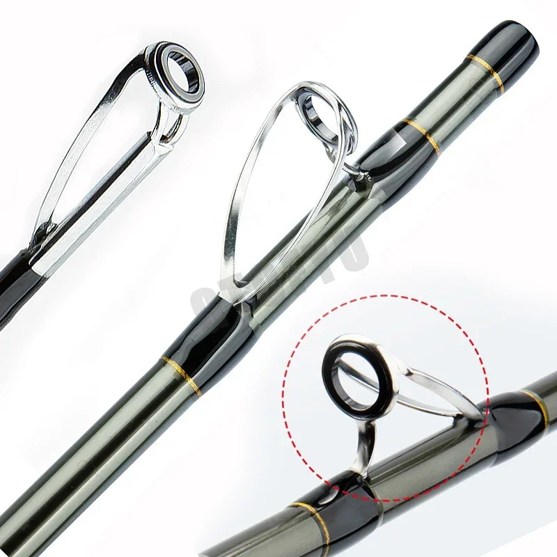 1,65 m 1,80 m súper ligero sepia pulpo pesca PE 0,4-1,0 caña de pescar giratoria calamar barco pesca agua salada caña de agua dulce - imagen 4