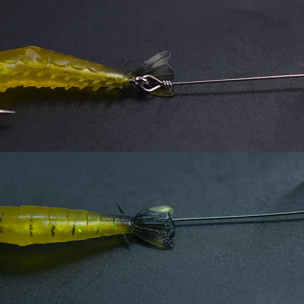 MNFT 2 unids/caja cuentas luminosas señuelos tipo Gamba suave Pesca cebo Artificial Isca aparejos de Pesca Ascesorios Pesca - imagen 4