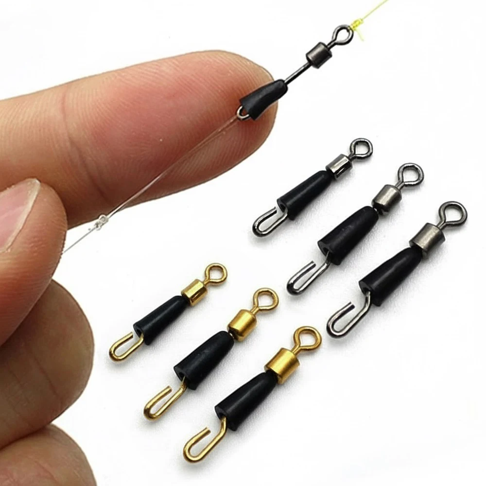20/100 Uds rodamiento de pesca giratorio rodamiento anillos sólidos enlace rápido línea de señuelo Spin Snap aparejos conector de caja - imagen 3