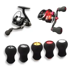 Perilla de carrete de pesca, carrete de fundición de cebo, carrete giratorio, reparación de carrete de pesca, pieza de repuesto para carretes DAIWA/SHIMANO, perillas EVA de repuesto
