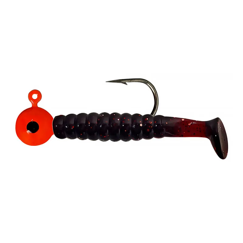 Bazooka-Juego de señuelos blandos de 32 piezas, cebo de pesca Artificial, Wobblers, Jighead de silicona, Kit de cabeza Jigging, Easy Shiner, Invierno - imagen 4