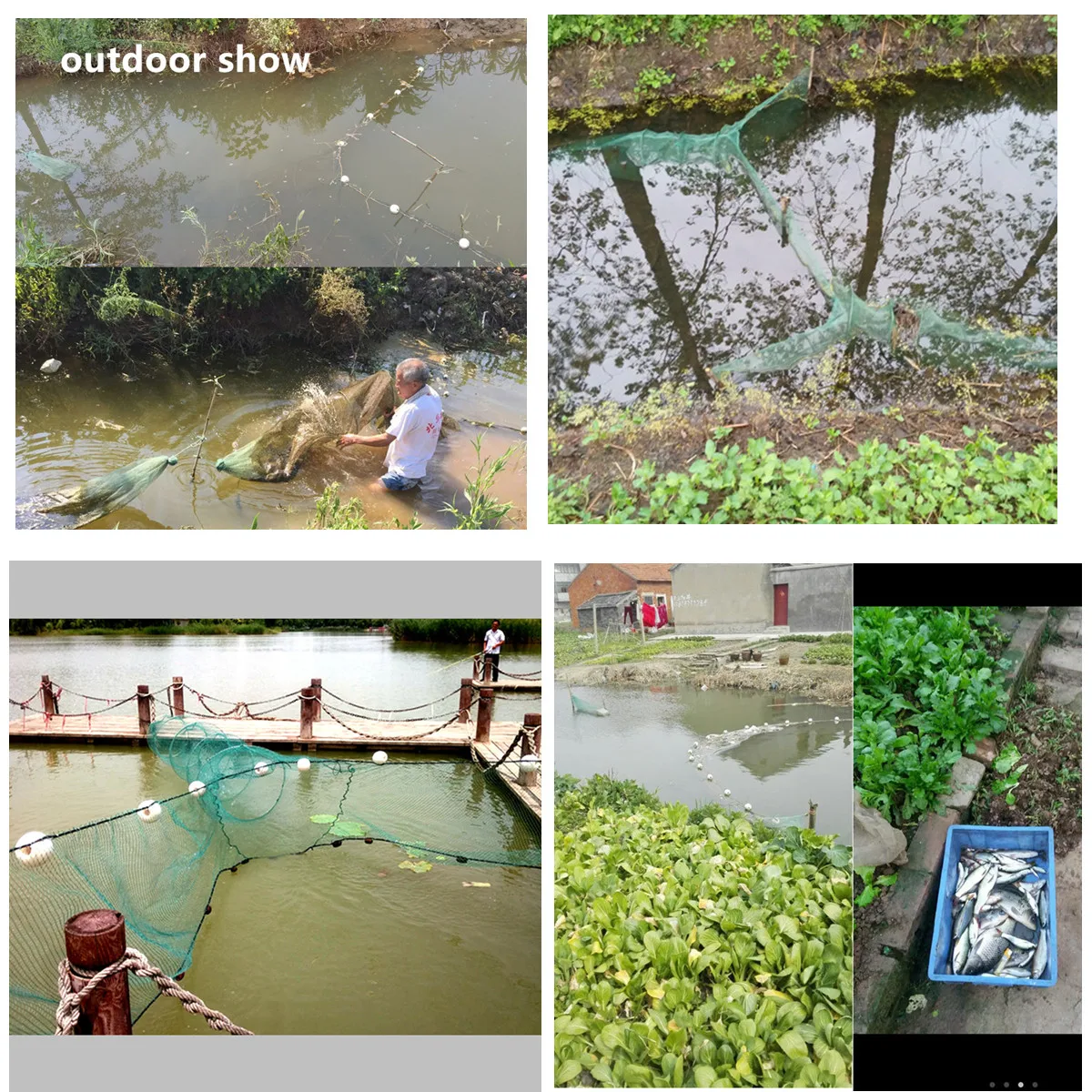 POUI COME DREAM Trampa para peces Sena Red Mutifilament Nylon Trawl Red para peces Olla de Pesca Jaula para camarones Tirar Pesca Trammel Rede Pesca - imagen 5