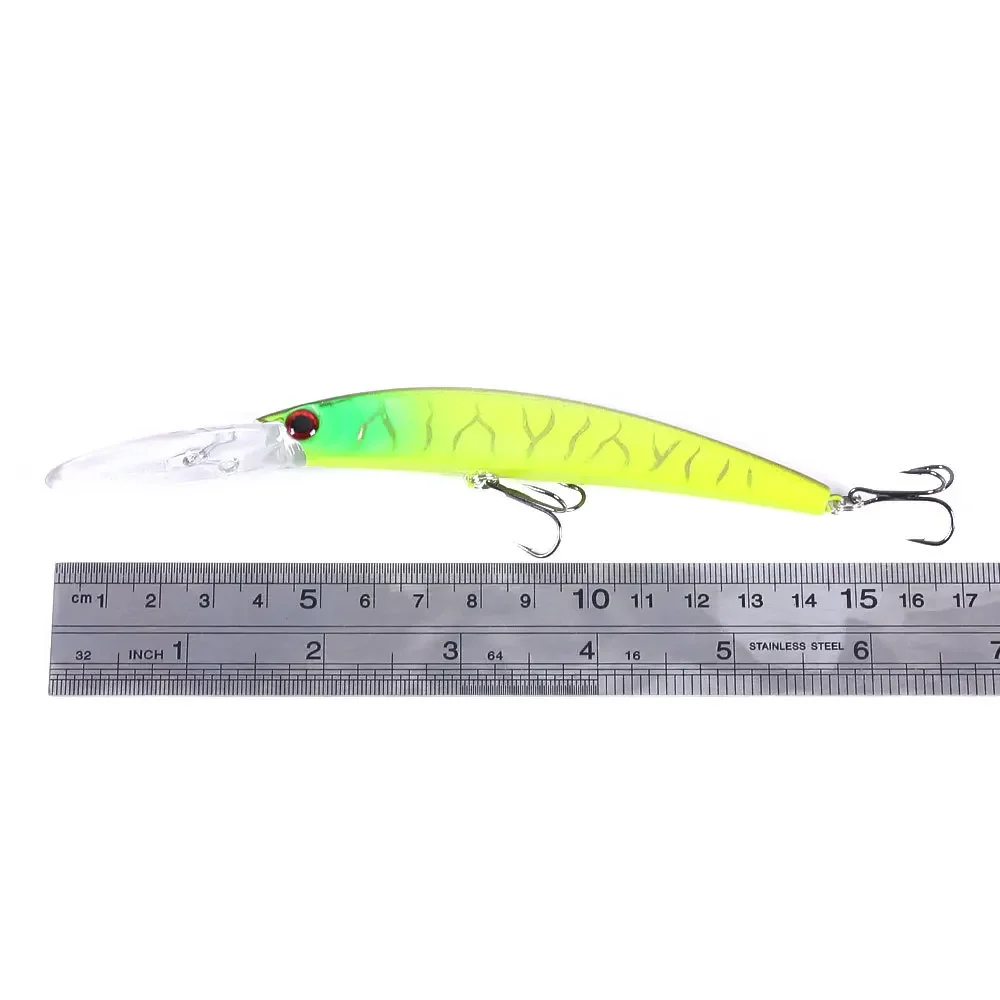 1 Uds 15cm 15g Jerkbait de buceo profundo cebo duro Artificial pesca Wobblers señuelo para lubina Lucio carpa aparejos de pesca - imagen 3