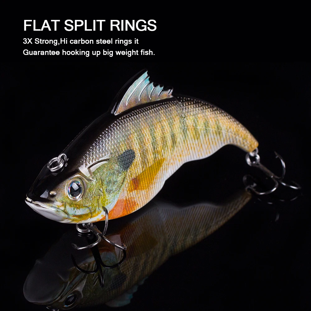 Hanlin-señuelo de pesca de hundimiento, cebo duro de plástico Artificial, aparejos de lubina y Lucio, 11,5 cm, 37,5g, nuevo estilo japonés VIB Crankbait Wobbler - imagen 3