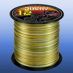 JOSBY X12 500M Braided Fishing Line 12 Strands MultiColor Multifilament Saltwater PE 25 120LB Linha De Pesca Carp Carp Fishing