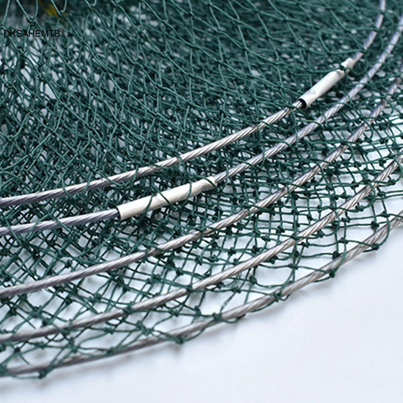 Red de pesca de nailon, red protectora plegable, cesta de alambre de acero suave Simple, bolsa larga de 3-5 capas, equipo de pesca - imagen 2