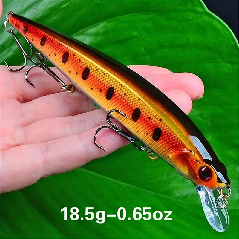 Jerkbait Minnow flotante grande para Black Bass — acción agresiva