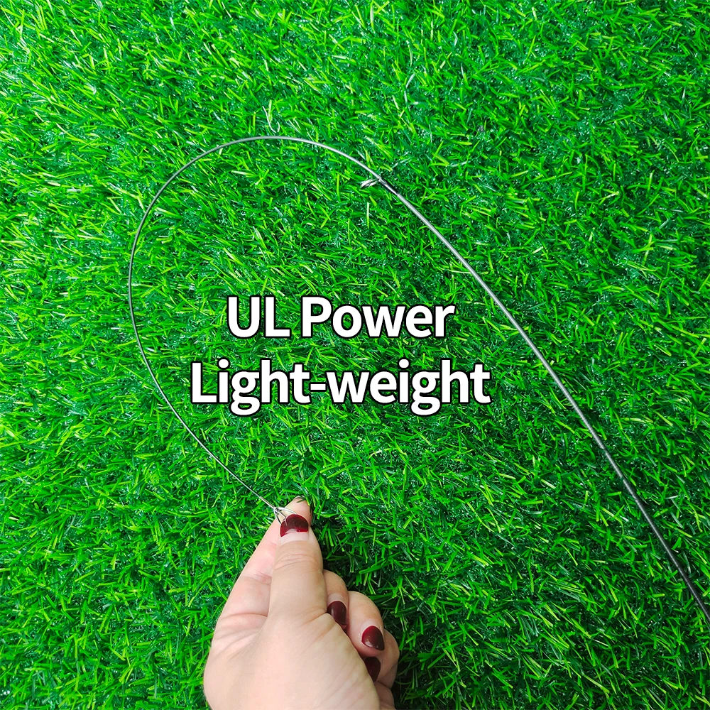 ROLLFISH-caña de pescar telescópica portátil de fibra de carbono para viaje, caña de pescar de fundición giratoria, acción UL, pesca de agua dulce ultraligera + línea de 100m - imagen 4