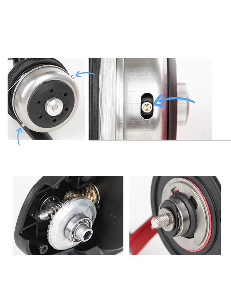 Carrete Spincast 4 + 1BB carrete de pesca BL30 carrete de cara cerrada tiro de pescado negro - imagen 4