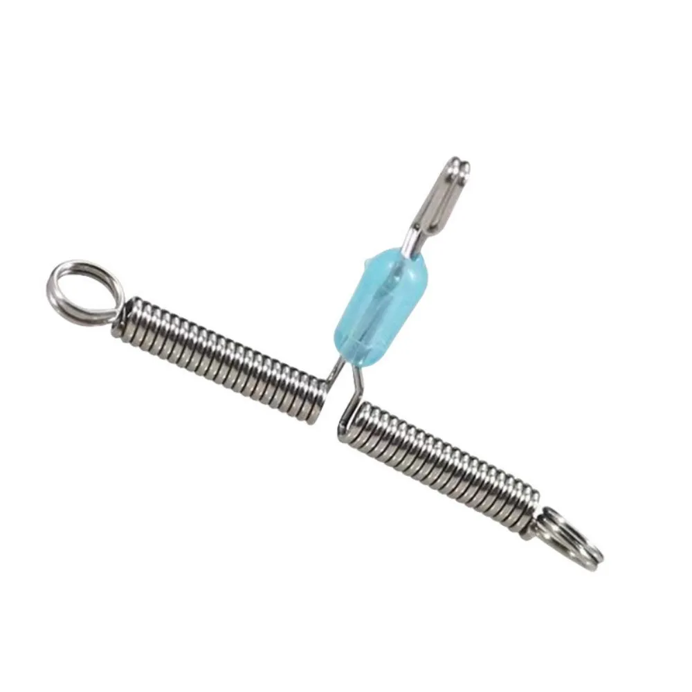 Anzuelos de equilibrio de acero inoxidable, 10 piezas, línea de pesca, bifurcación espacial, doble gancho, abrazadera de alambre, ocho tipos, dispositivo Contactor - imagen 2