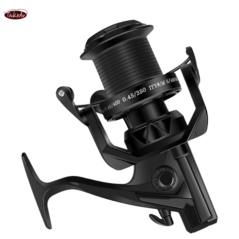 Carrete de pesca giratorio TAKEDO AS01 4,1: 1, carretes de pesca de mar de fundición larga, arrastre máximo de 15KG, carrete de pesca de carpa, carretes de Jigging - imagen 3