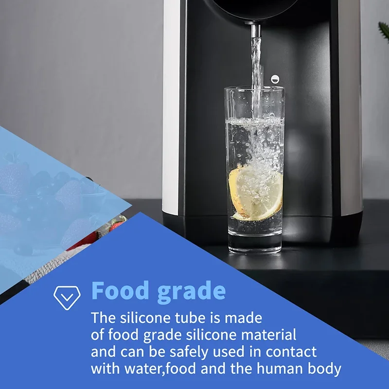 Tubo de silicona Flexible de 1/5/10m, manguera de goma de calidad alimentaria, tubos de riego de aire para acuario, conector de agua, mangueras de bomba de estanque para pecera - imagen 5