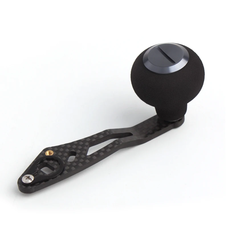 Kawa-mango de carrete de pesca, materiales de fibra de carbono con perilla Eva, longitud de balancín de pesca, tamaño del agujero de 92mm, 8x5 y 7x4mm, traje Ab/D/S DIY - imagen 4