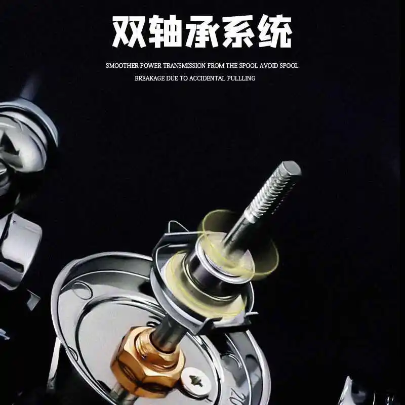 Carretes giratorios TW ultraligeros totalmente metálicos, carretes de pesca para surf de agua dulce y agua salada para pesca de bagre byJ-BARZILLAI - imagen 3
