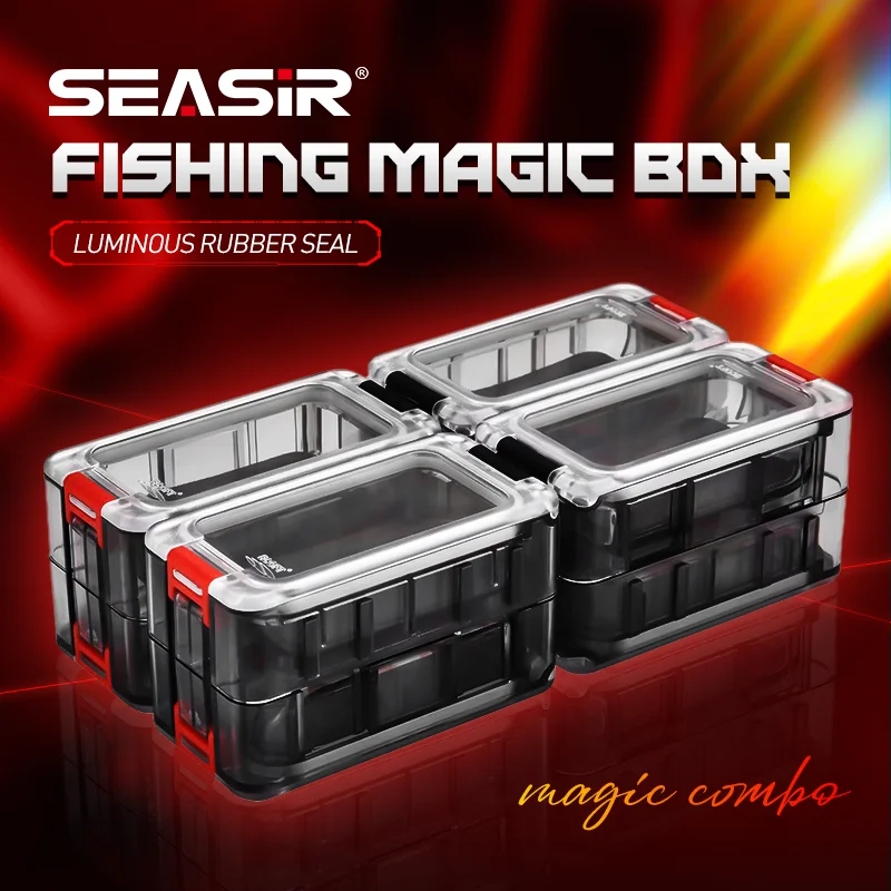 SEASIR Caja Mágica de aparejos de pesca, Caja multifuncional con sello de goma luminoso, noctilucente, accesorios de pesca - imagen 2