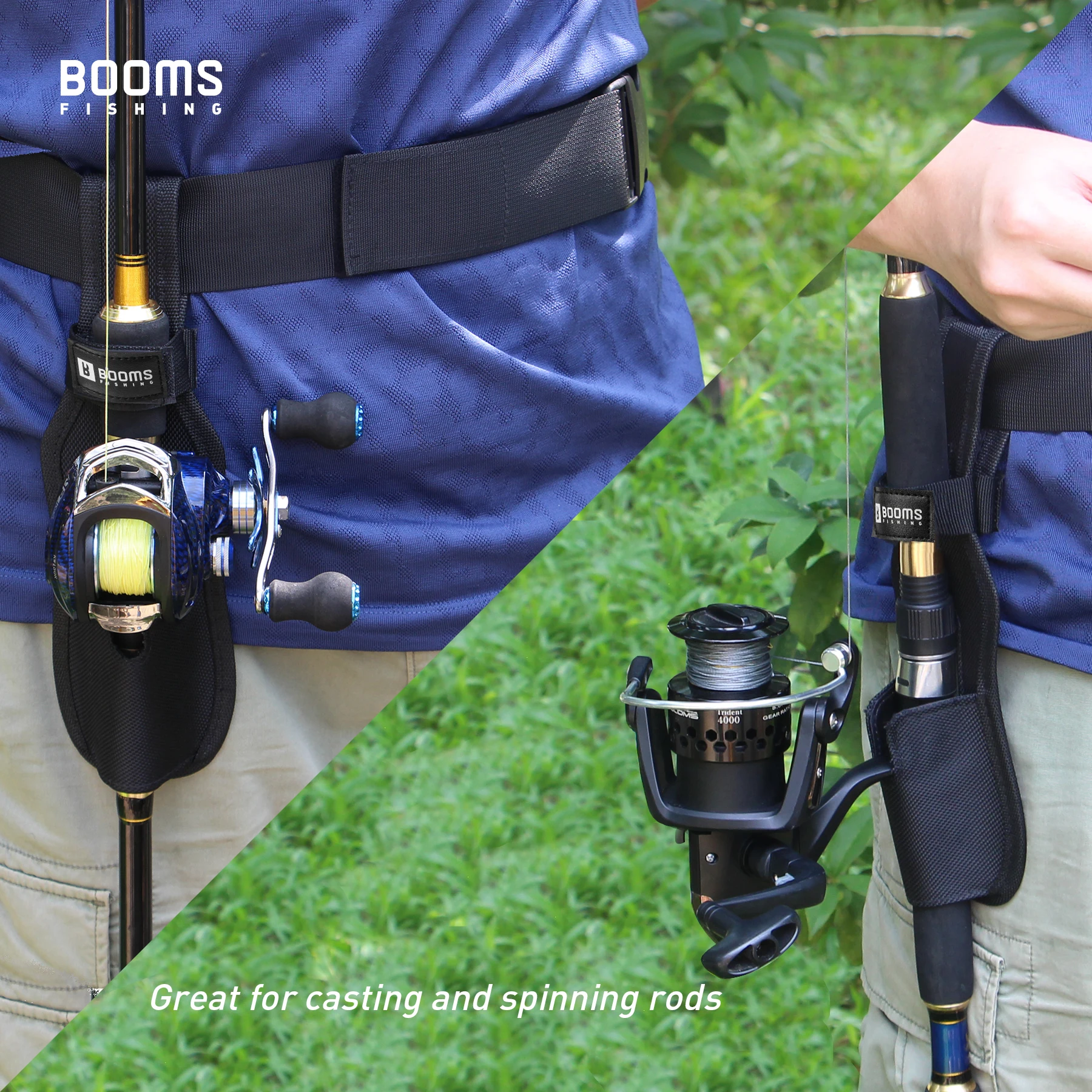 Booms Fishing P04 soporte para caña de pescar al aire libre soportes para caña de pescar funda de nailon herramientas de aparejos Accesorios - imagen 4