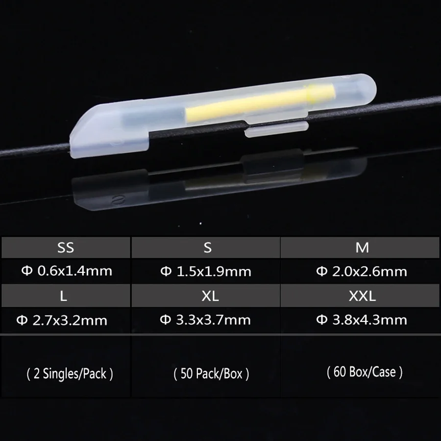 10 Uds. 5 bolsas de caña de pescar con Clip, barra luminosa con tarjetero, luces de pesca nocturna, tapón flotante, luciérnagas, Bobber, oscuro al aire libre - imagen 4