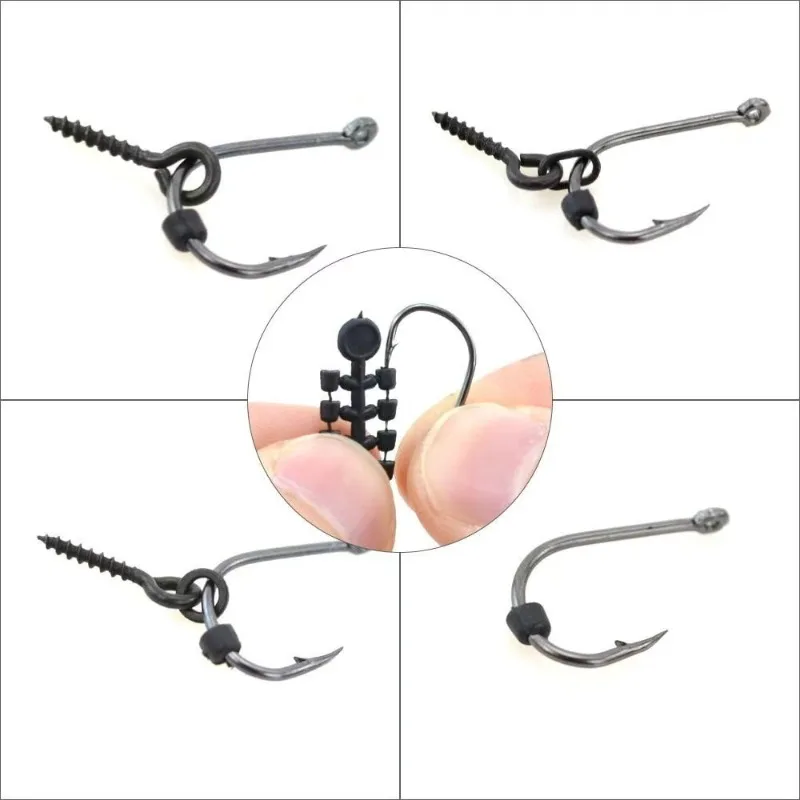 Tornillos de cebo con anillos ovalados para boilies