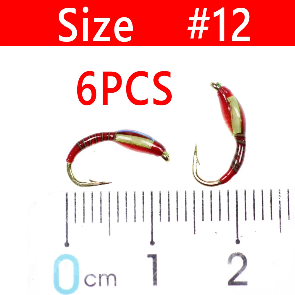 6PCS Size 12 No Bead