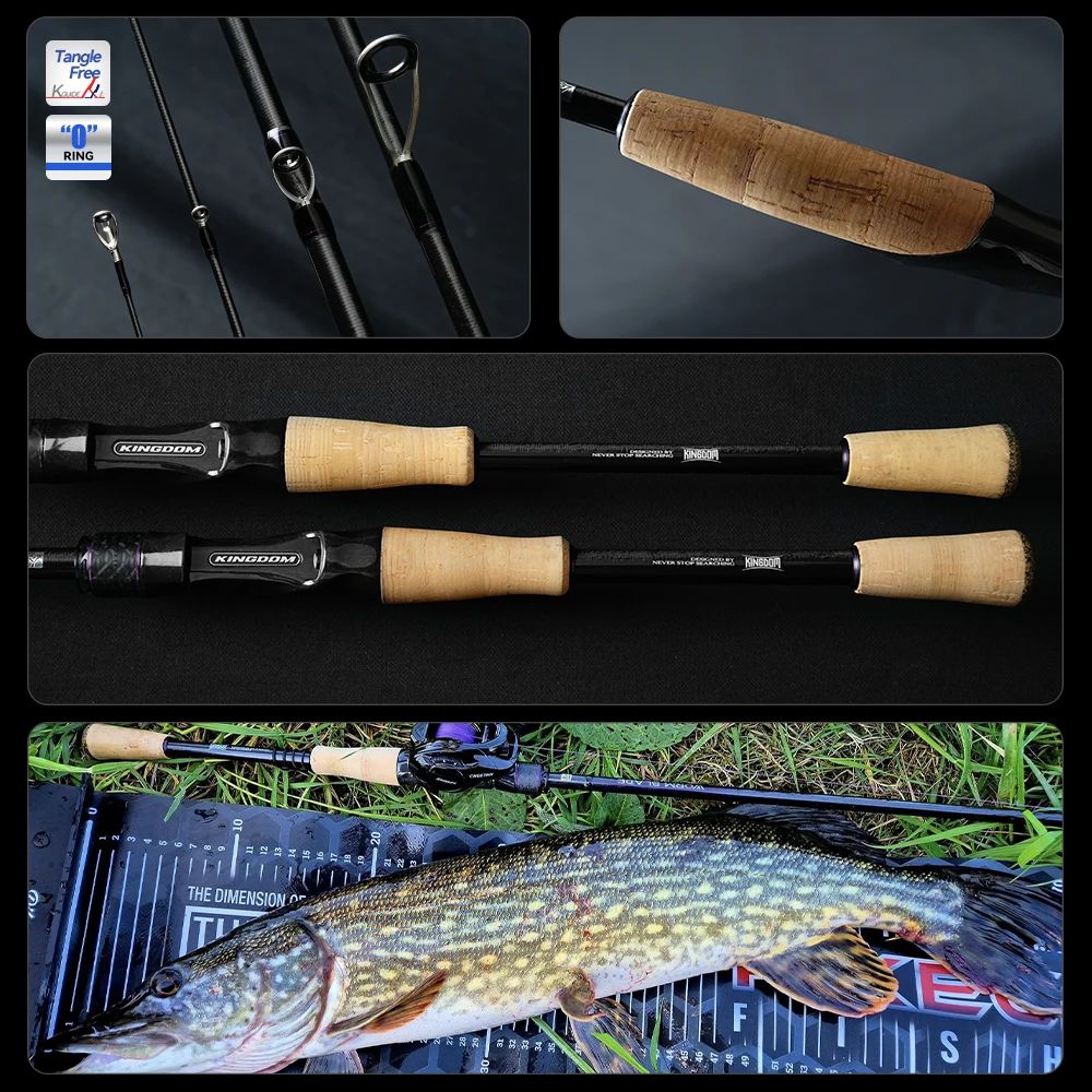 Kingdom Worm Blade caña de pescar Fuji anillo guía Toray 33T + 40T tela de carbono 1,95 m 1,98 m 2,01 m 2,04 m L ML M MH caña de pescar de lubina ﻿ - imagen 2