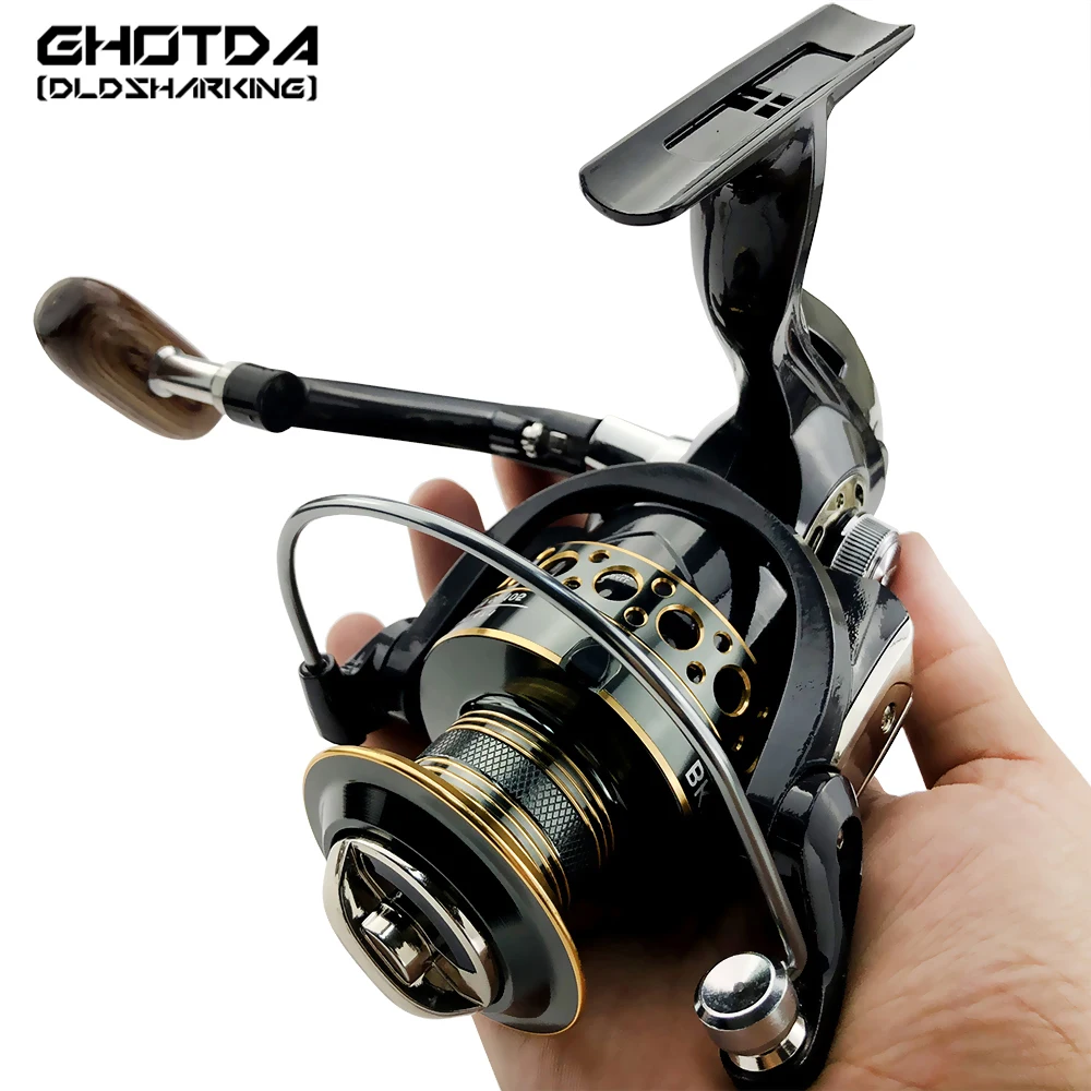 GHOTDA-carrete de pesca de alta calidad, herramienta de pesca de carpa, doble carrete, 5,2: 1, 4,7: 1 - imagen 3